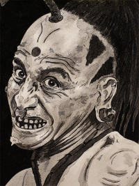 Middle Eye, Gerardo Taracena, Apocalypto, monkeyswithbrushes